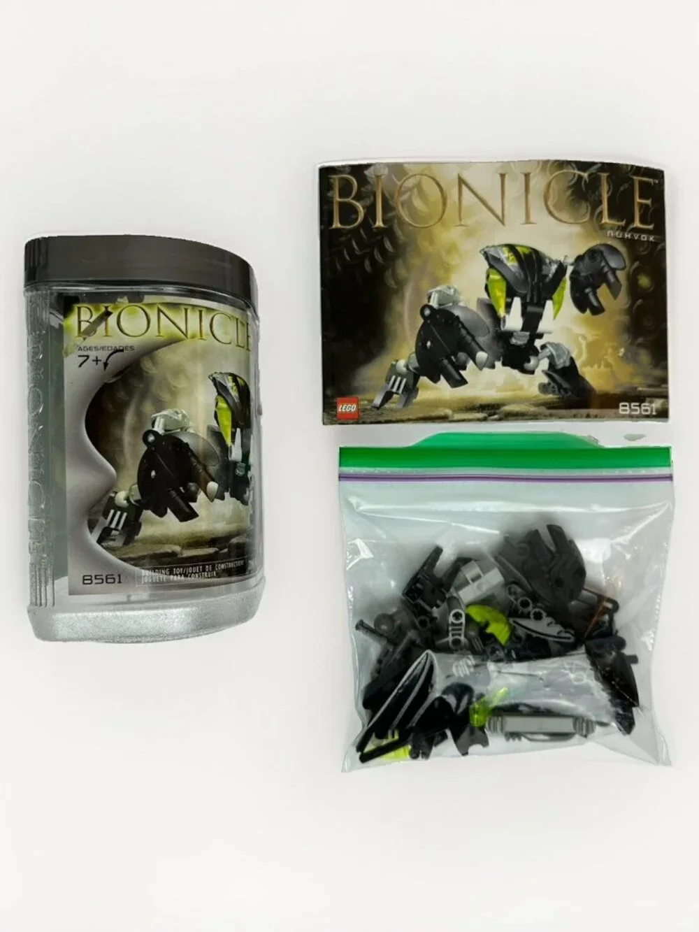 LEGO BIONICLE Bohrok Collection COMPLETE Lot of 6 w/ Canisters, Manuals & Krana